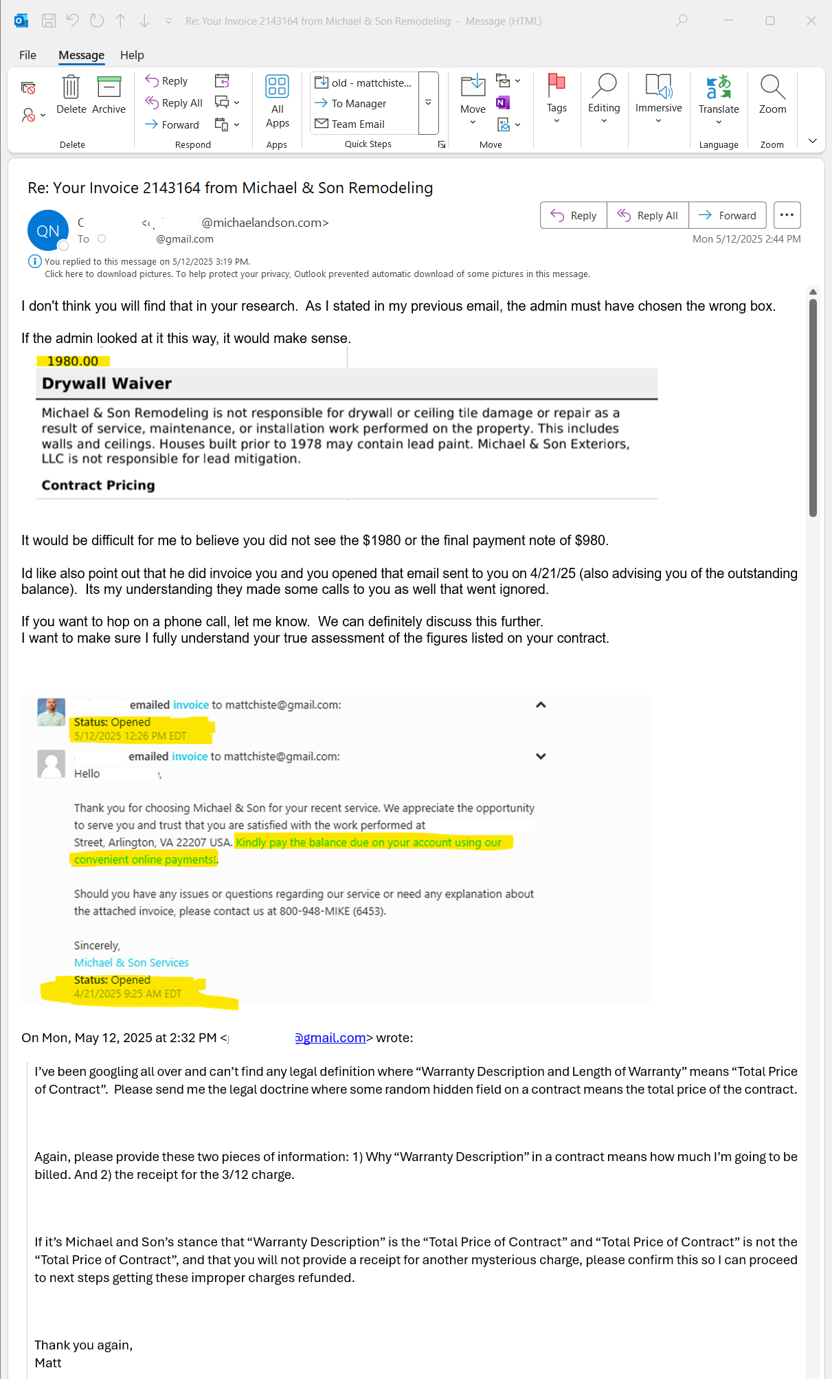 Warranty Description